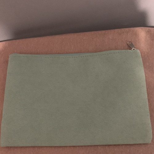 Green beach clutch bag, 30x19 cm