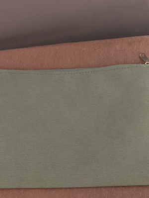 Green beach clutch bag, 30x19 cm