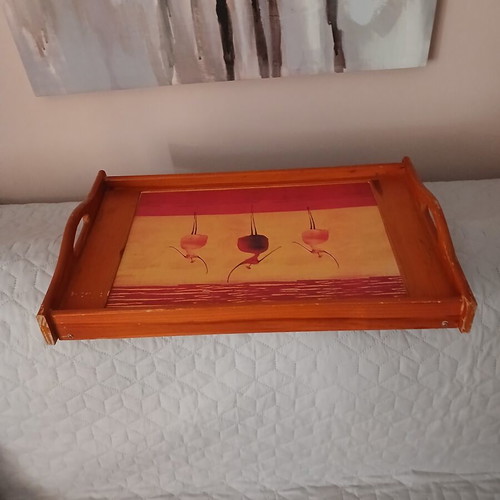 Wooden bed tray like new