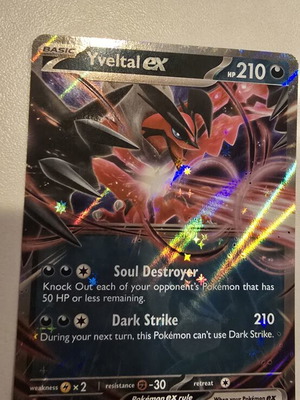 Yveltal ex Pokemon card like new