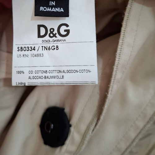 Dolce & Gabbana Tench Coat beige used, size Medium