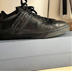 Sneakers Hogan Rebel δερμάτινο μαύρο νούμερο 8,0 (Ευρωπαικό 42) (Μοντέλο 2023)
