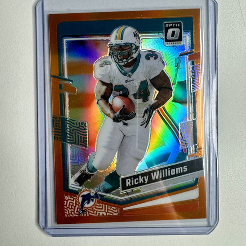 2023 Donruss Optic Football Ricky Williams Orange #117 Dolphins card new