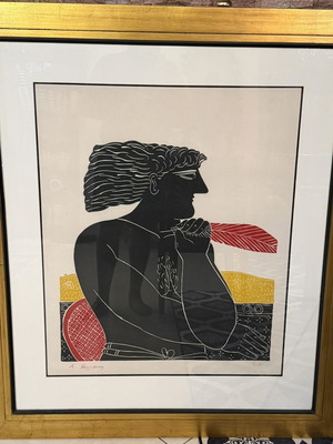 Alekos Fasianos silkscreen print