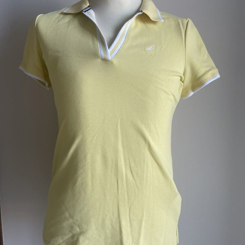 Nautica Women's Sports Polo Shirt new, yellow, size S