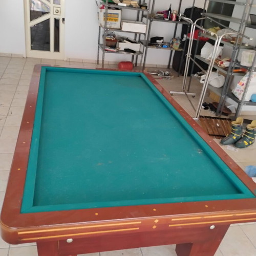 French billiard table used, classic carambole game