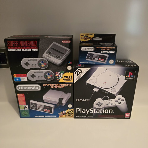 Classic Mini Console Collection Nintendo NES and Super Nintendo sealed