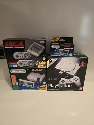 Classic Mini Console Collection Nintendo NES and Super Nintendo sealed