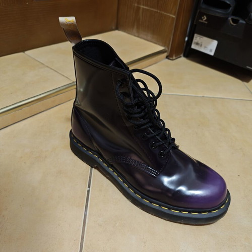 Dr. Martens men's boots size 44, purple vegan leather