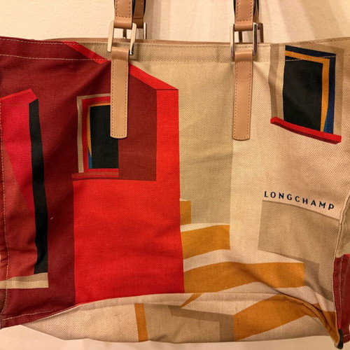 Longchamp shoulder bag like new, reversible, colorful summer style