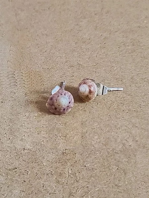 Stud earrings with real sea shells like new