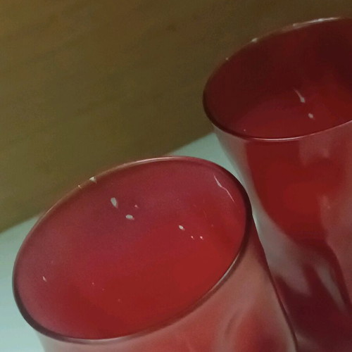 Glass cups used, pack of 2 pieces