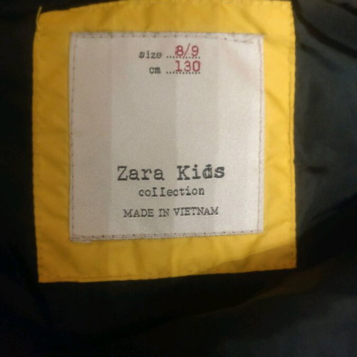 Zara sleeveless kids vest like new, size 128 cm, yellow-mustard
