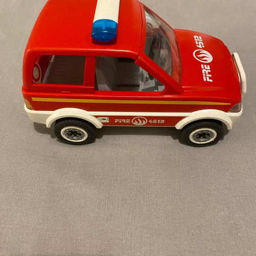 Playmobil fire truck used toy set