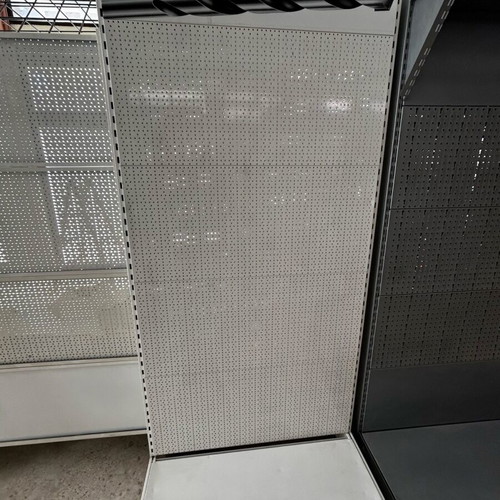 Perforated shelves like new, red, white and gray in various sizes