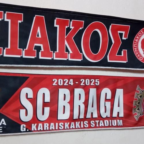 Olympiacos SC Braga UEFA Europa League 2024 collectible scarf new