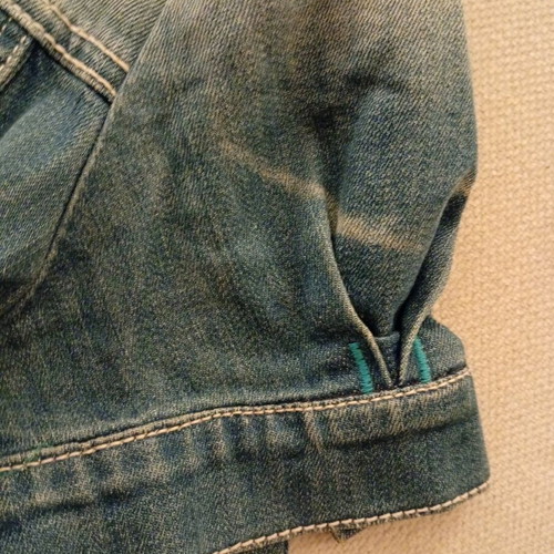 Jean cropped denim jacket Tresor like new, size XL