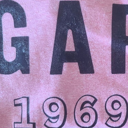 GAP women's T-shirt used, pink orange, size XS