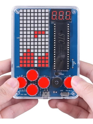 LED Game Console DIY Soldering Kit GA1-268 with 4 Classic Games New