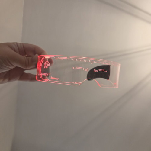 Kimimara LED Full Color Sci-Fi Battery Glasses new