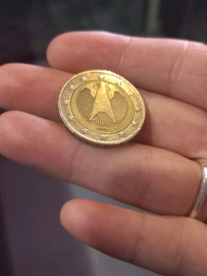 Κέρμα των 2 ευρώ μεταχειρισμένο με λάθος κοπή 2002G, γερμανικό συλλεκτικό