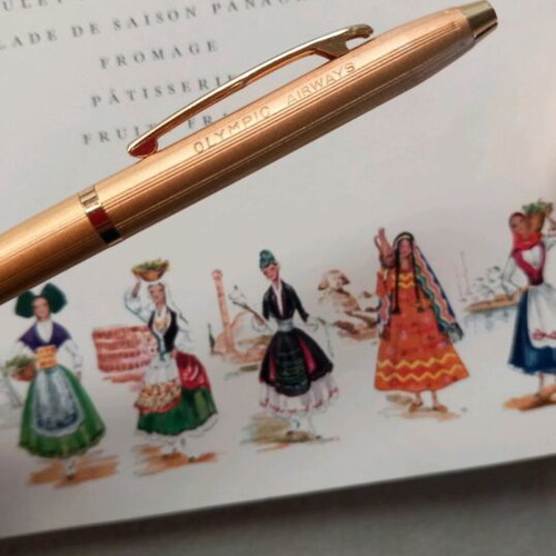 Olympic Airways vintage mechanical pencil like new, gold