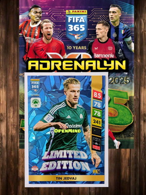 Κάρτα Tin Jedvaj limited edition Fifa 365 2025 Adrenalyn XL καινούργια