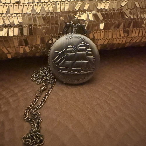 Vintage Old Ironsides Pocket Watch 1797-1997 New