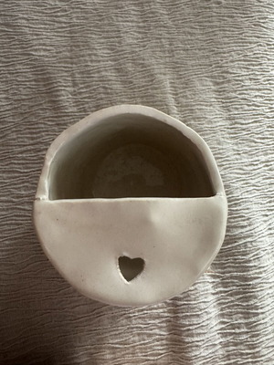 Handmade ceramic cup for cold drinks