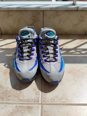 Nike Air Max 95 used, size 45.5, purple and aqua