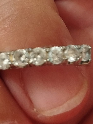 Silver ring like new, silver color