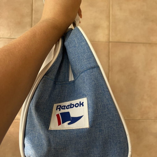 Reebok white handbag, carry-on style
