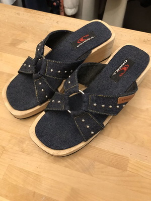 O'Neill platform shoes used, size 37, blue