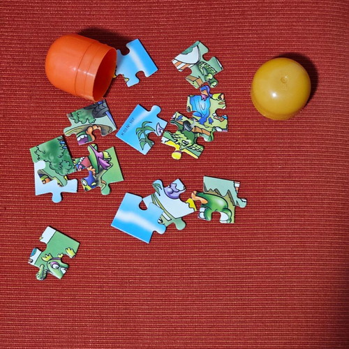 Kinder Surprise puzzles used, set of 4 pieces