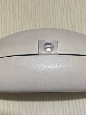 Diesel glasses case used, white leather for women