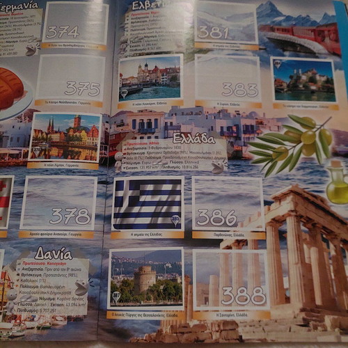 Sticker album Around the World in 80 Pages used