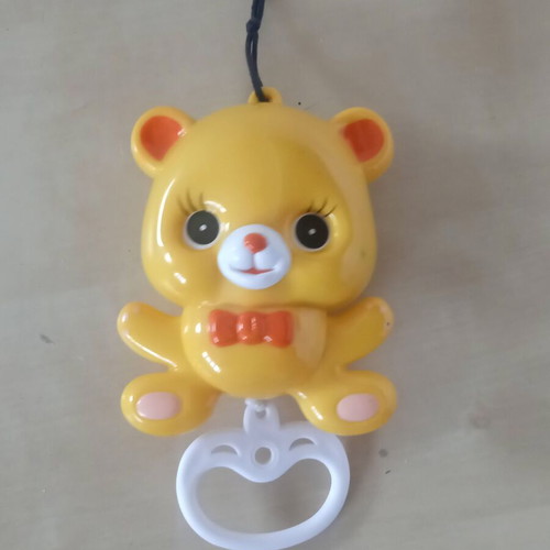 Musical baby toy bear used, 12cm with pull string mechanism