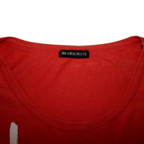 Ann Demeulemeester Black Rose vintage top new, size S, red