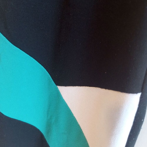 Allegra Carmine mini dress used, turquoise, white and black, size M