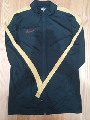 Nike sportswear set, jacket and pants, black and gold, size M