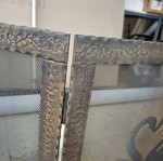 Fireplace screen swan-shaped new