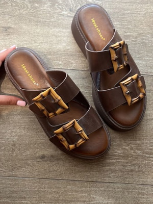 Slippers new, size 39, brown