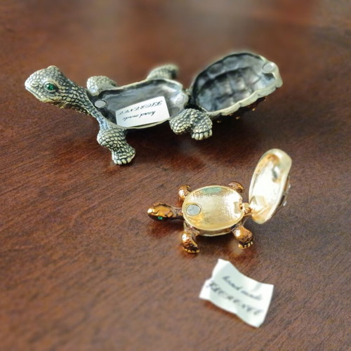 Collectible animal jewelry box set of 5 with mirror, new