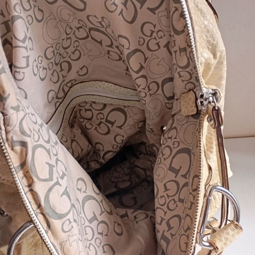 Guess Vintage shoulder bag, champagne color