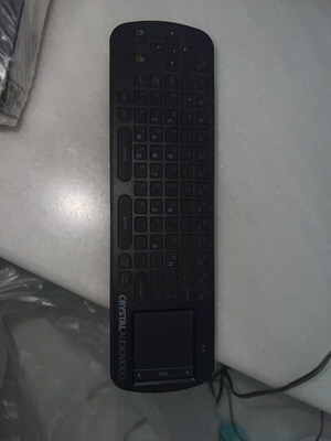 CHRYSTALAUDIOVIDEO remote control with keyboard and touchpad