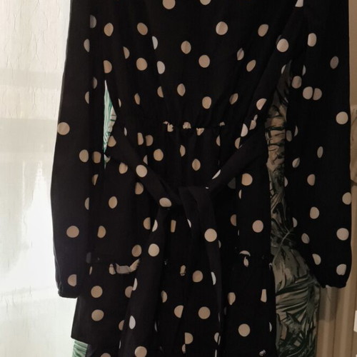 Spring dress new, black and white, size M