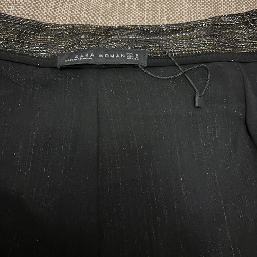 Zara pants black size S used, fitted top and wide bottom
