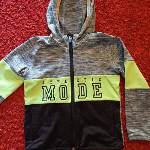 H&M Sport Athletic Jacket 98-104cm like new, black and gray