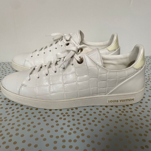 Louis Vuitton FrontRow leather sneakers like new, size 41, white