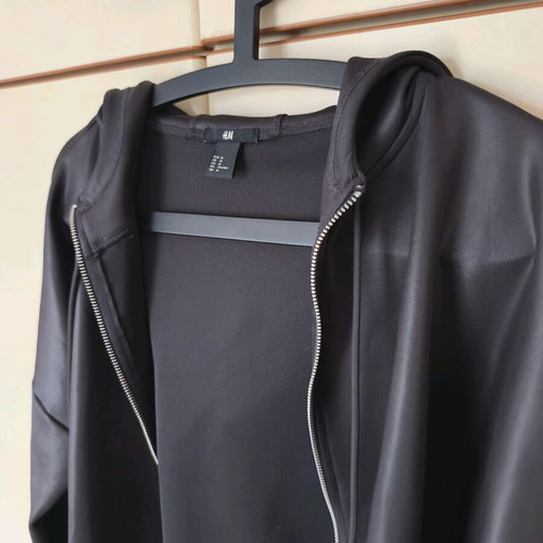 H&M Sport black zip hoodie size M like new